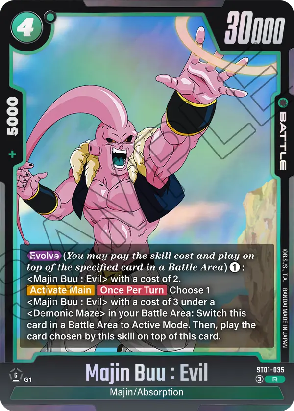Majin Buu : Evil, Story Booster 01 · ST01-035
