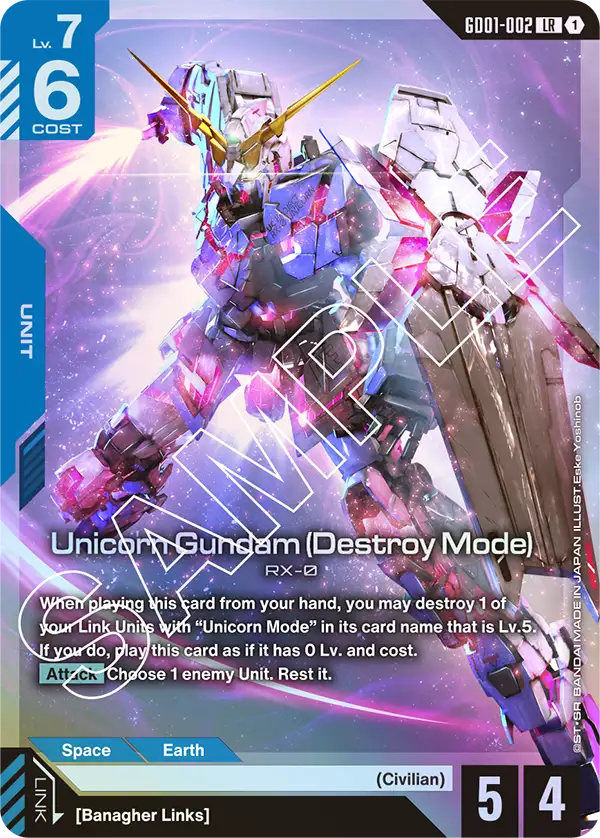 Unicorn Gundam, Newtype Rising · GD01-002