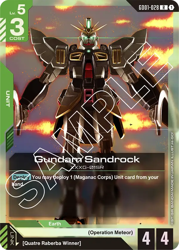 Gundam Sandrock, Newtype Rising · GD01-028