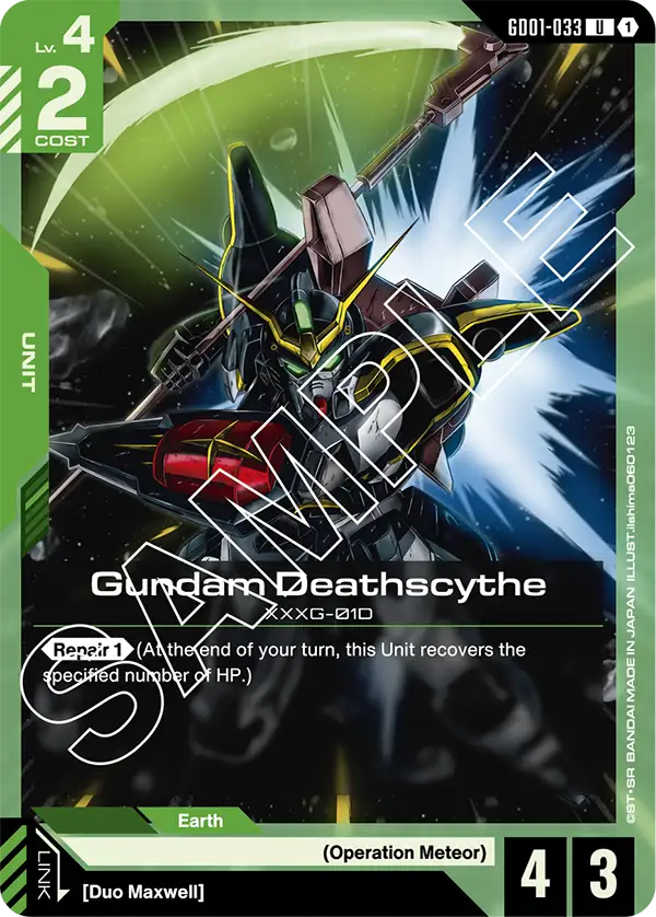 Gundam Deathscythe, Newtype Rising · GD01-033