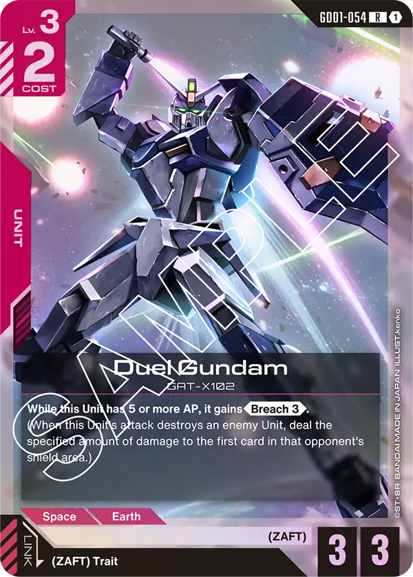 Duel Gundam, Starter Deck 09: Destiny Ignition · GD01-054