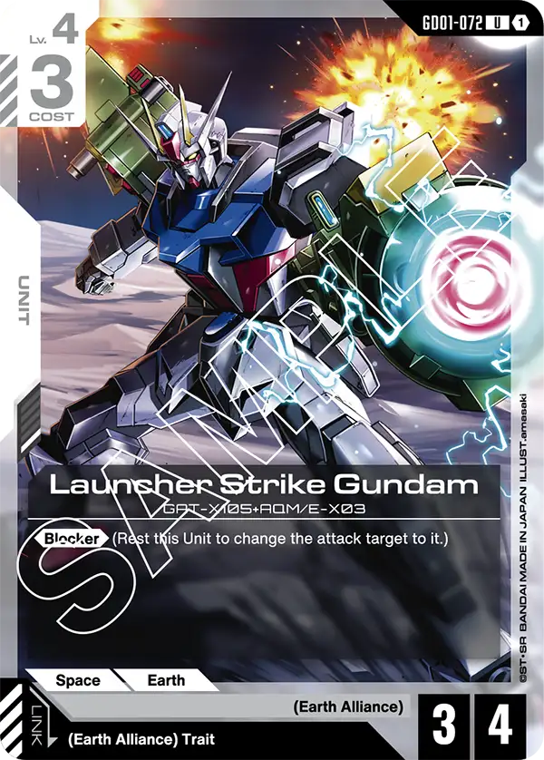 Launcher Strike Gundam, Edition Beta · GD01-072