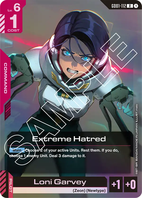 Extreme Hatred, Newtype Rising · GD01-112