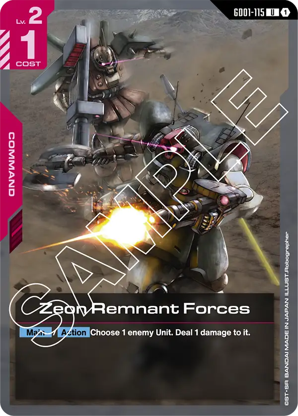 Zeon Remnant Forces, Newtype Rising · GD01-115