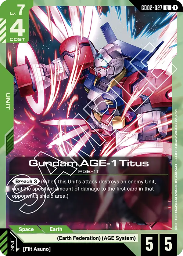 Gundam AGE-1 Titus, Dual Impact · GD02-027