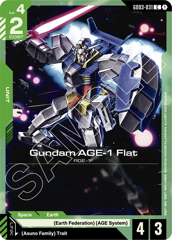 Gundam AGE-1 Flat, Steel Requiem · GD03-031