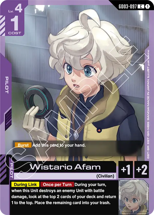 Wistario Afam, Deck Build Box Freedom Ascension · GD03-097
