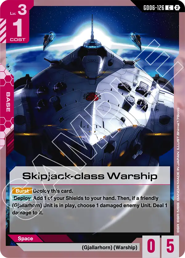Skipjack-class Warship, Stardust Trails · GD06-126