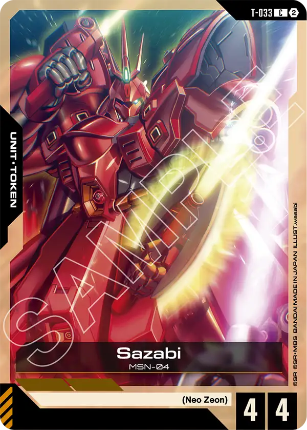 Sazabi, Stardust Trails · T-033