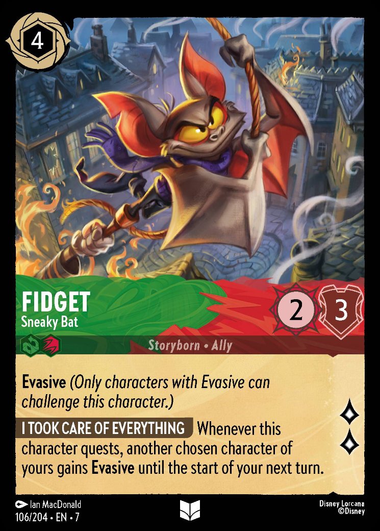 Fidget - Sneaky Bat, Archazia's Island · 106/204