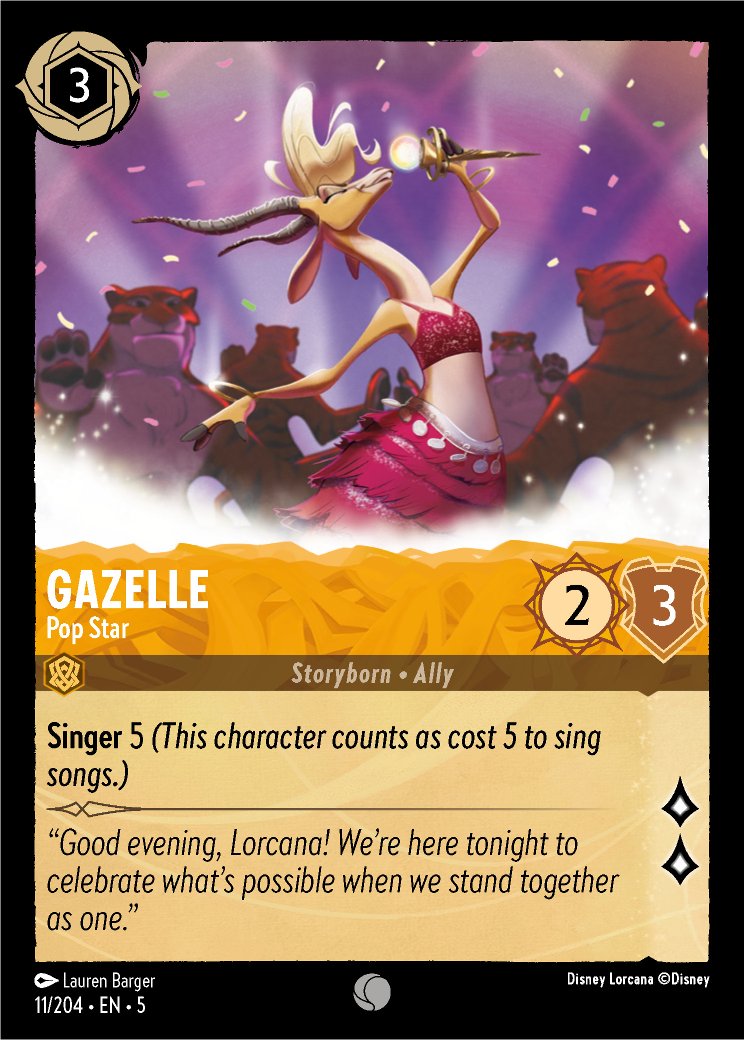 Gazelle - Pop Star, Shimmering Skies · 11/204