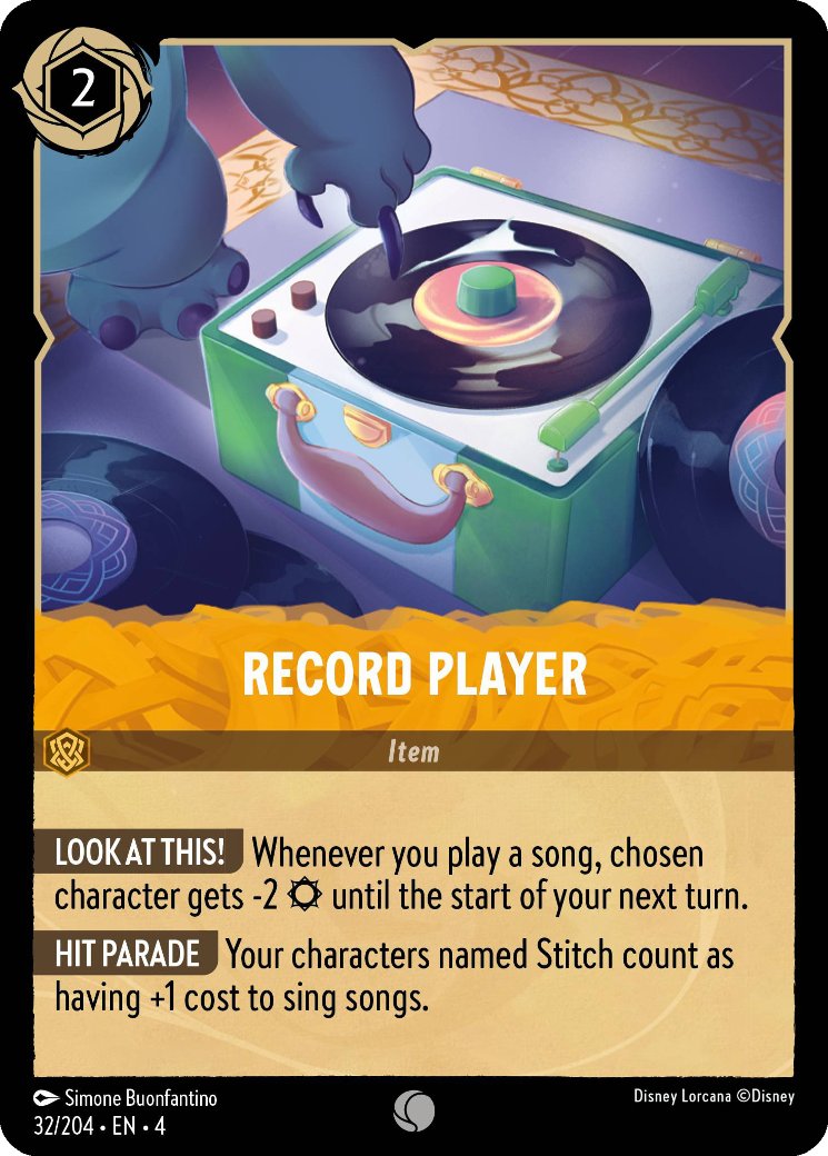 Record Player, Ursula's Return · 32/204