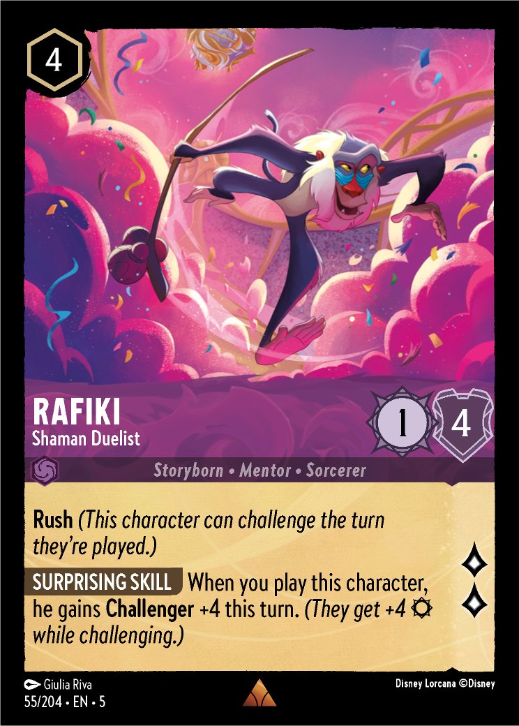 Rafiki - Shaman Duelist, Shimmering Skies · 55/204