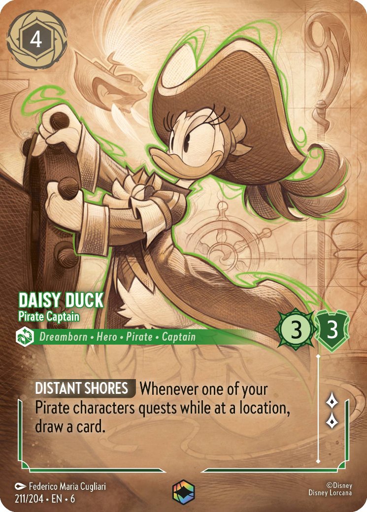 Daisy Duck - Pirate Captain, Azurite Sea · 211/204