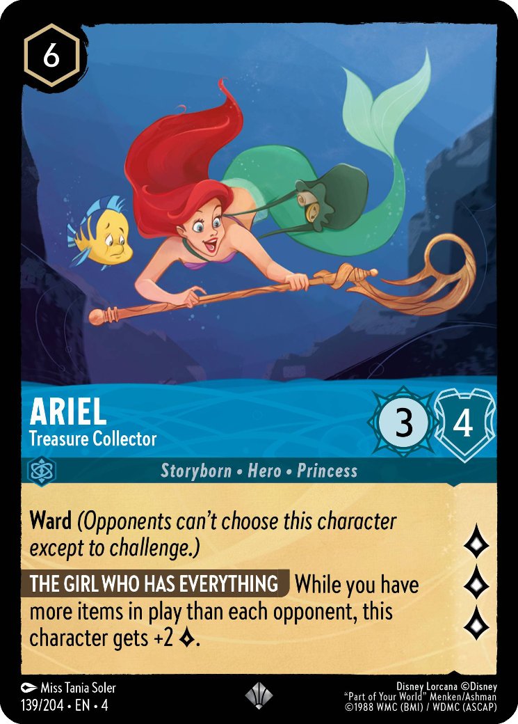 Ariel - Treasure Collector, Ursula's Return · 139/204