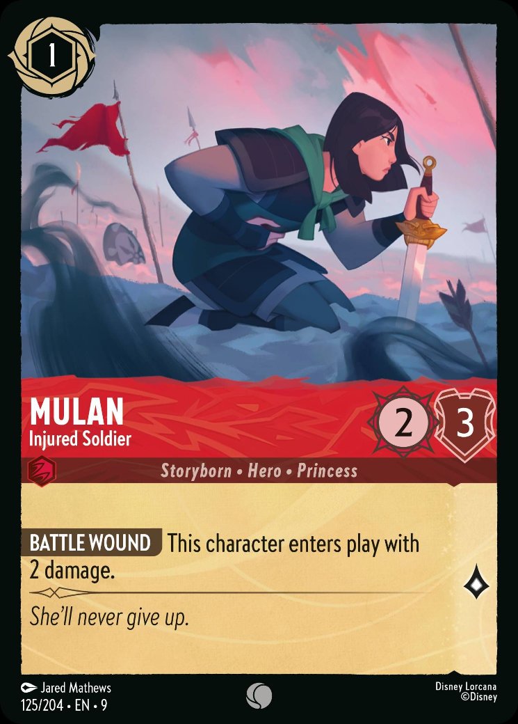 Mulan - Injured Soldier, Fabled · 125/204
