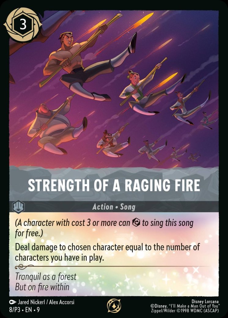 Strength of a Raging Fire, Disney Lorcana Promo Cards · 8