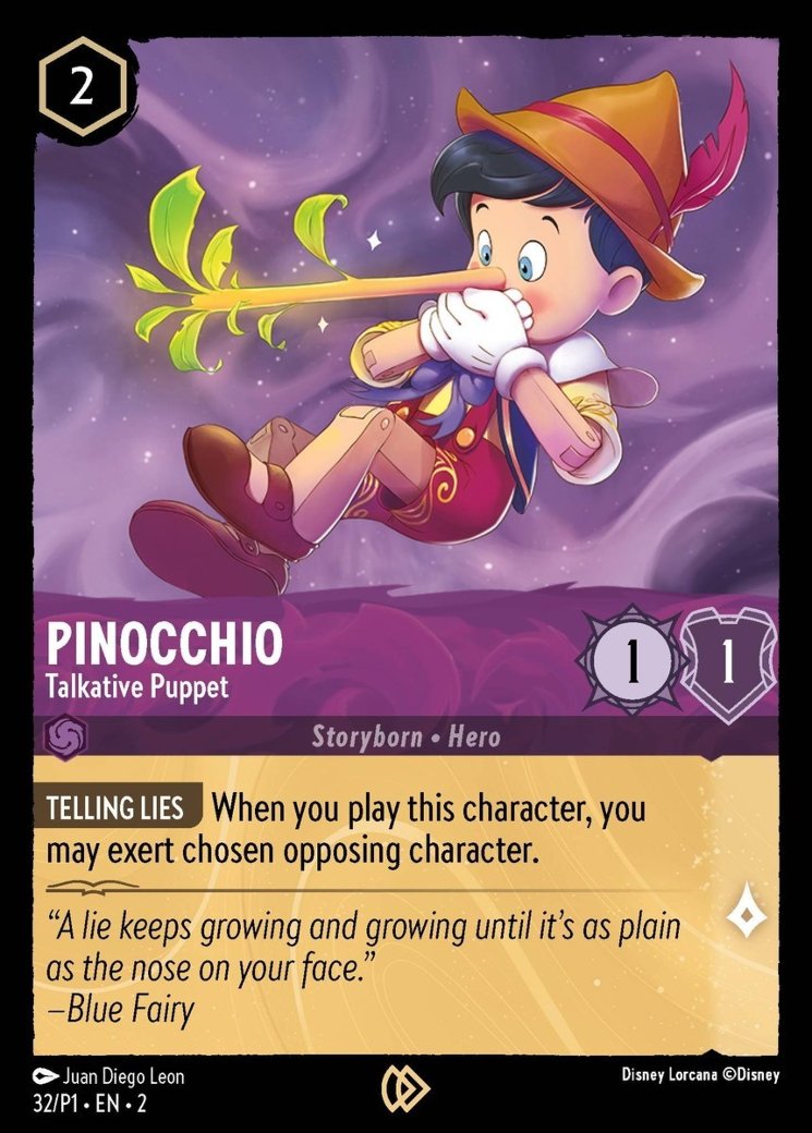 Pinocchio - Talkative Puppet, Disney Lorcana Promo Cards · 32