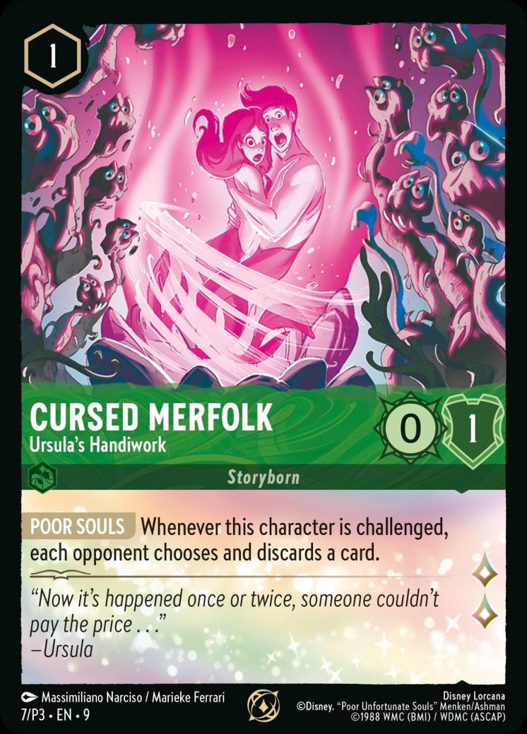 Cursed Merfolk - Ursula's Handiwork, Disney Lorcana Promo Cards · 7