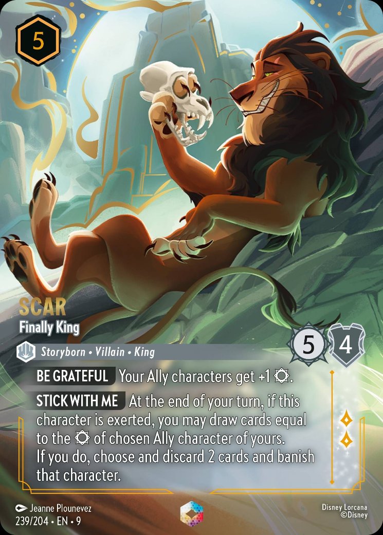 Scar - Finally King, Fabled · 239/204