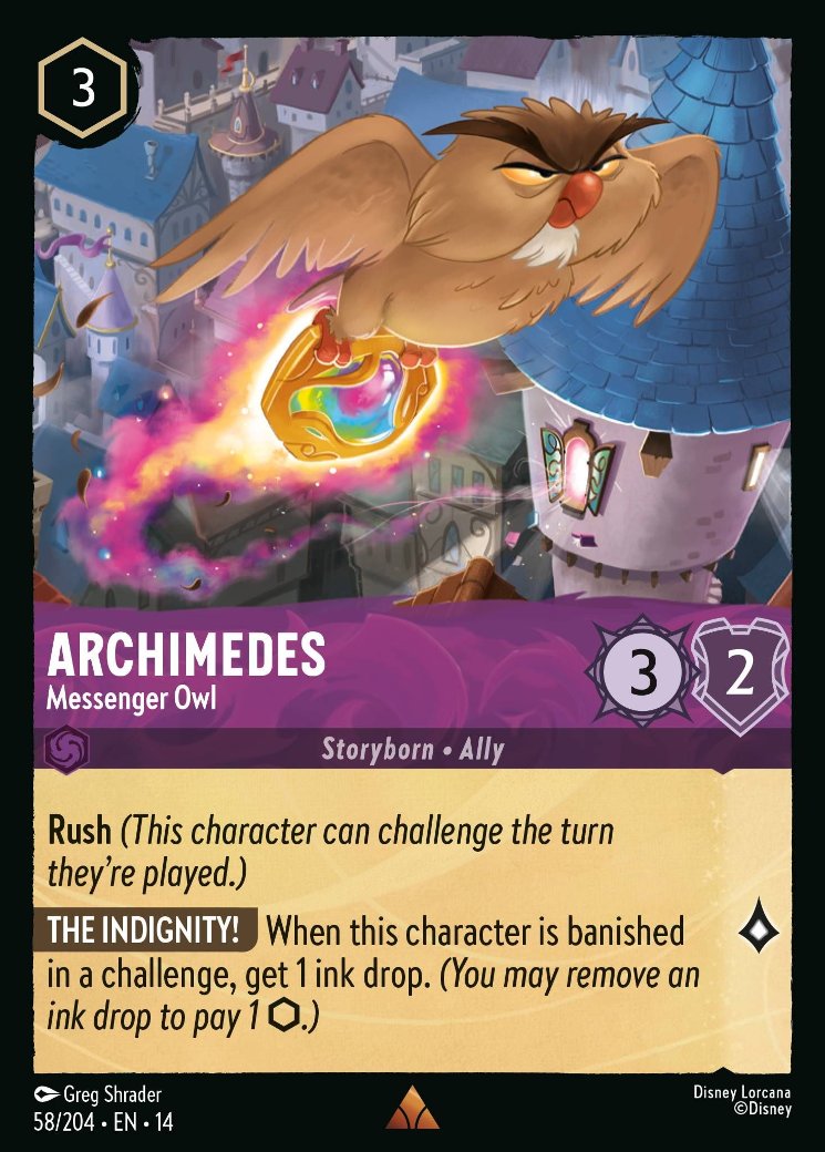 Archimedes - Messenger Owl, Hyperia City · 58/204