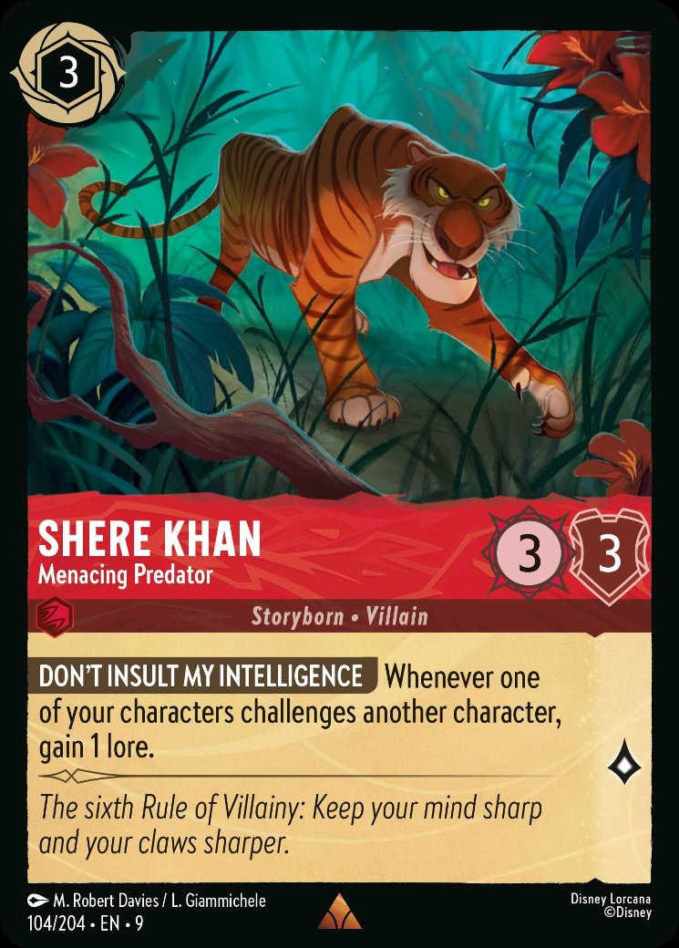 Shere Khan - Menacing Predator, Fabled · 104/204