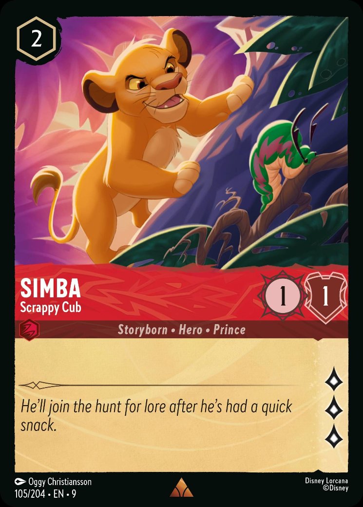 Simba - Scrappy Cub, Fabled · 105/204