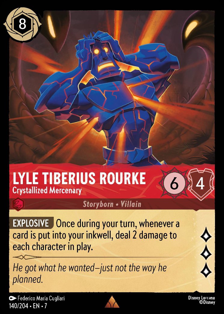 Lyle Tiberius Rourke - Crystallized Mercenary, Archazia's Island · 140/204