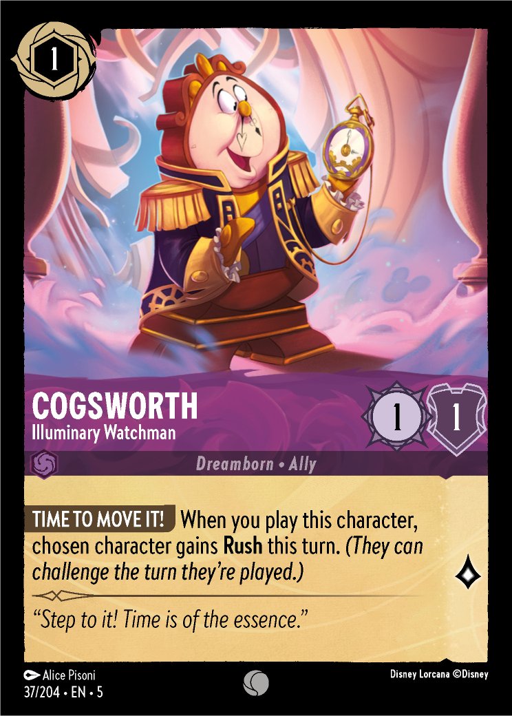 Cogsworth - Illuminary Watchman, Shimmering Skies · 37/204