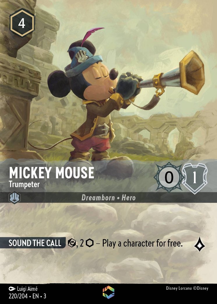 Mickey Mouse - Trumpeter, Into the Inklands · 220/204