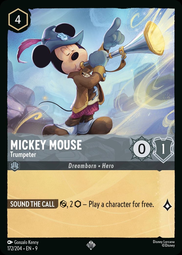Mickey Mouse - Trumpeter, Fabled · 172/204