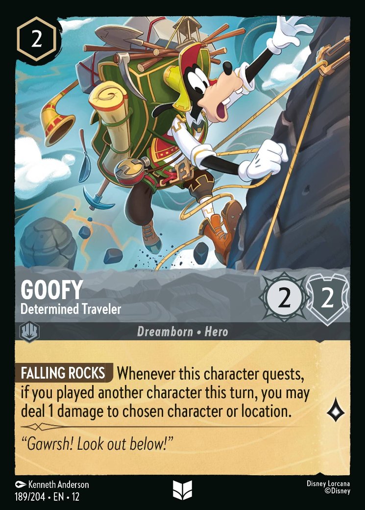 Goofy - Determined Traveler, Wilds Unknown · 189/204