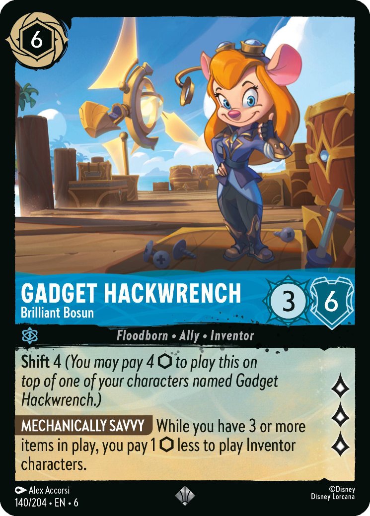 Gadget Hackwrench - Brilliant Bosun, Azurite Sea · 140/204