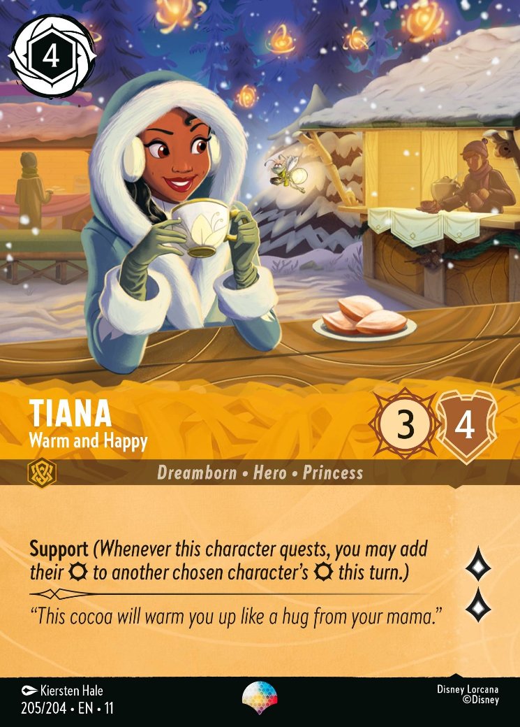 Tiana - Warm and Happy, Winterspell · 205/204