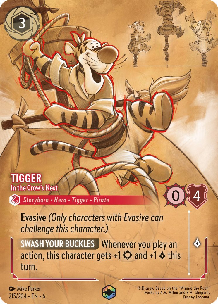 Tigger - In the Crow's Nest, Azurite Sea · 215/204