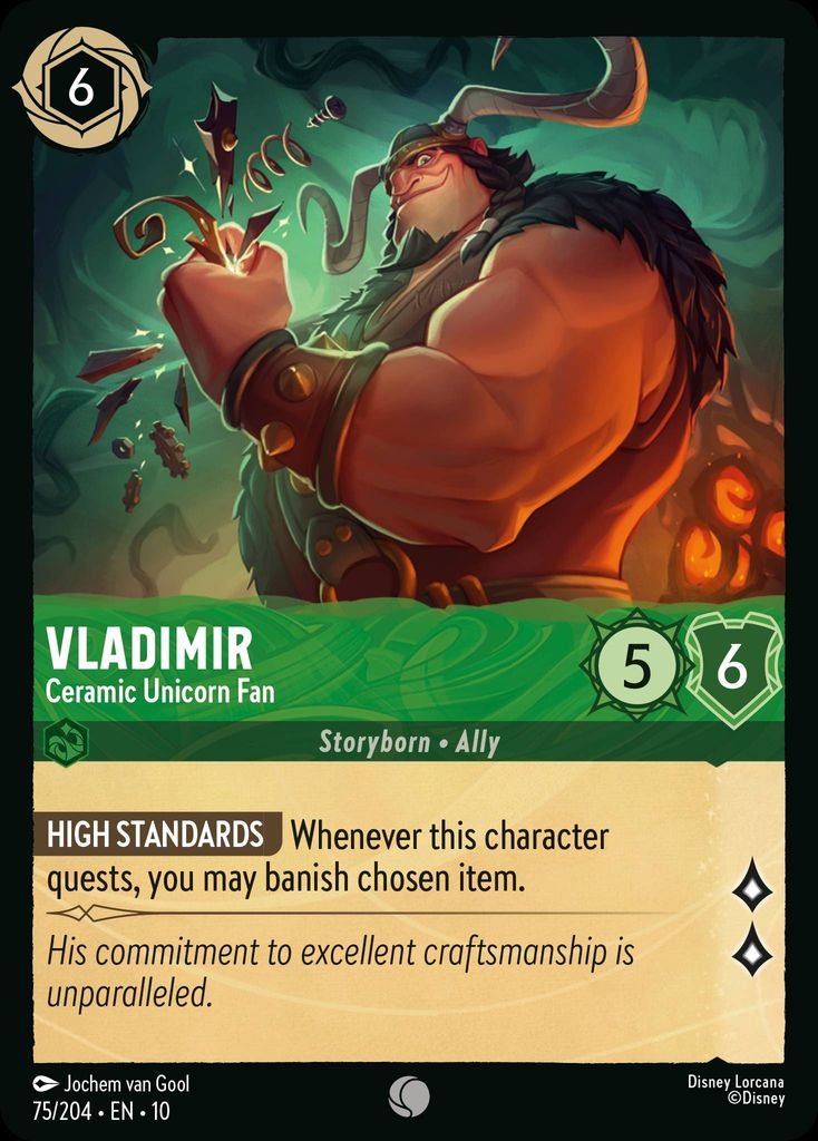 Vladimir - Ceramic Unicorn Fan, Whispers in the Well · 75/204