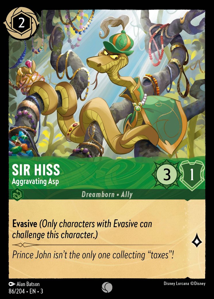 Sir Hiss - Aggravating Asp, Into the Inklands · 86/204