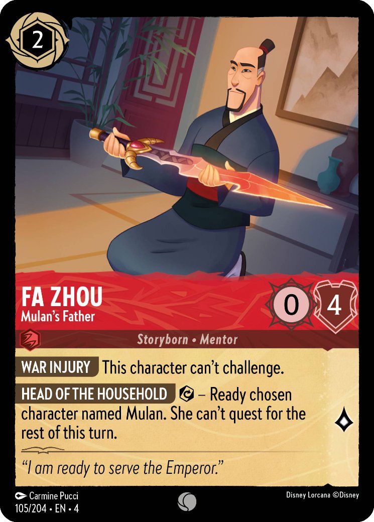 Fa Zhou - Mulan's Father, Ursula's Return · 105/204