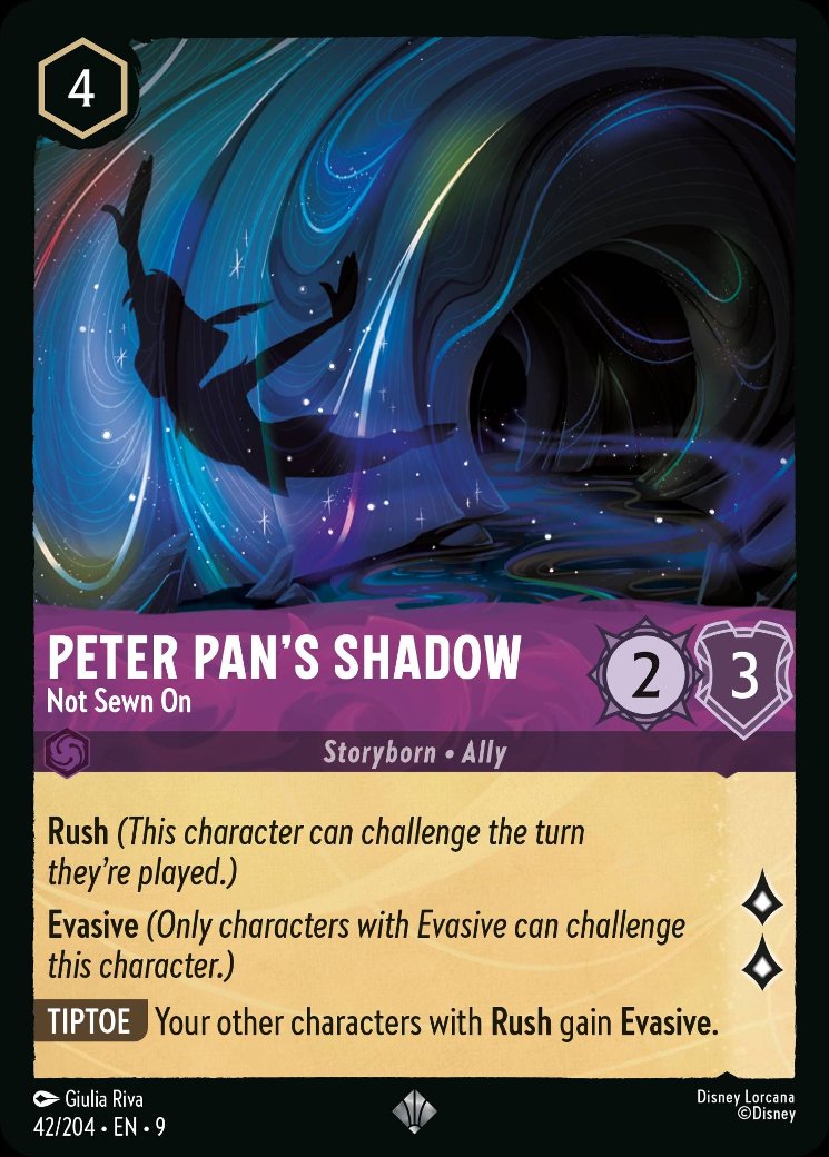 Peter Pan's Shadow - Not Sewn On, Fabled · 42/204