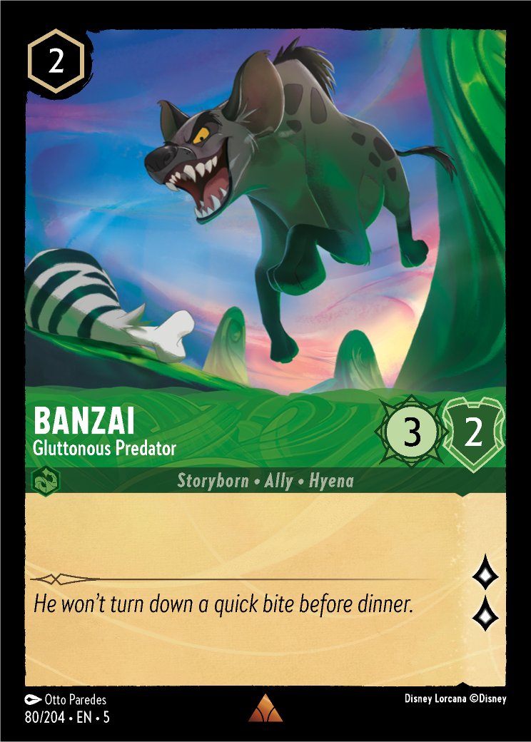 Banzai - Gluttonous Predator, Shimmering Skies · 80/204
