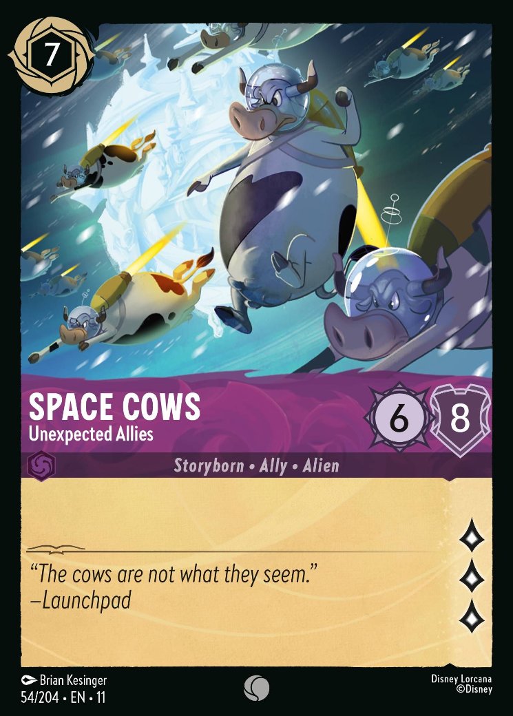 Space Cows - Unexpected Allies, Winterspell · 54/204