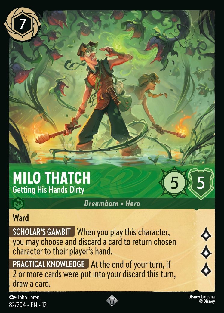 Milo Thatch - Getting His Hands Dirty, Wilds Unknown · 82/204