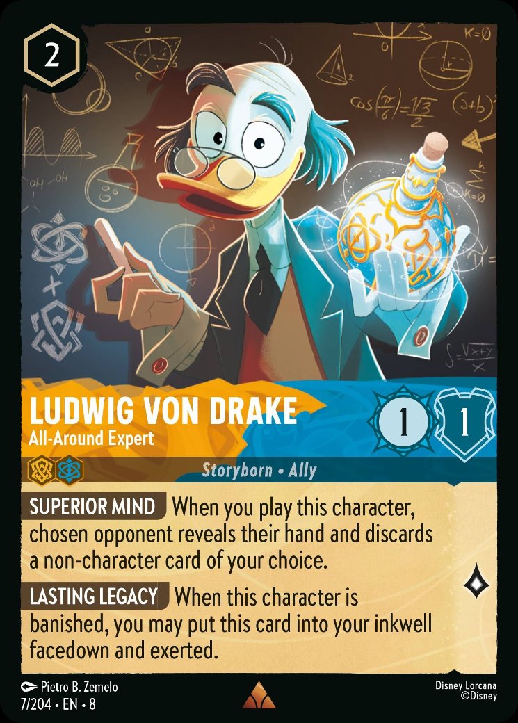 Ludwig Von Drake - All-Around Expert, Reign of Jafar · 7/204