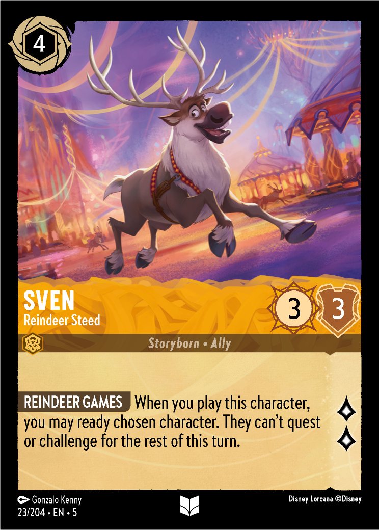 Sven - Reindeer Steed, Shimmering Skies · 23/204
