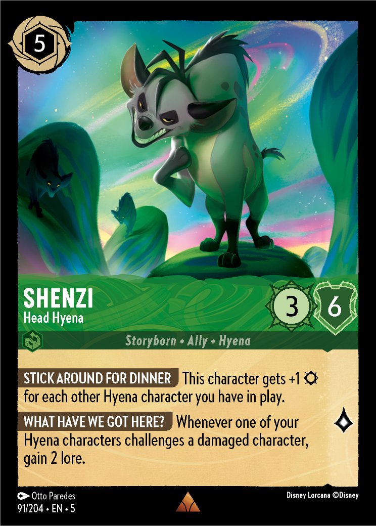 Shenzi - Head Hyena, Shimmering Skies · 91/204
