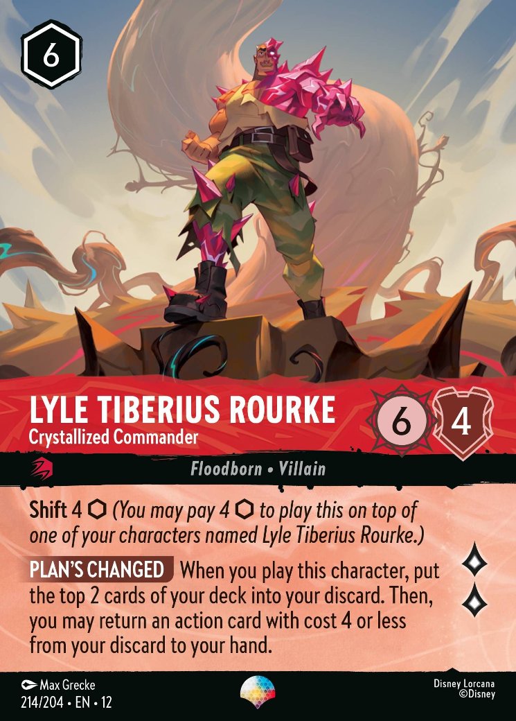 Lyle Tiberius Rourke - Crystallized Commander, Wilds Unknown · 214/204