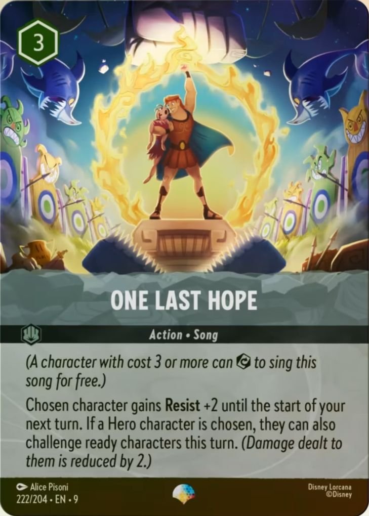 One Last Hope, Fabled · 222/204