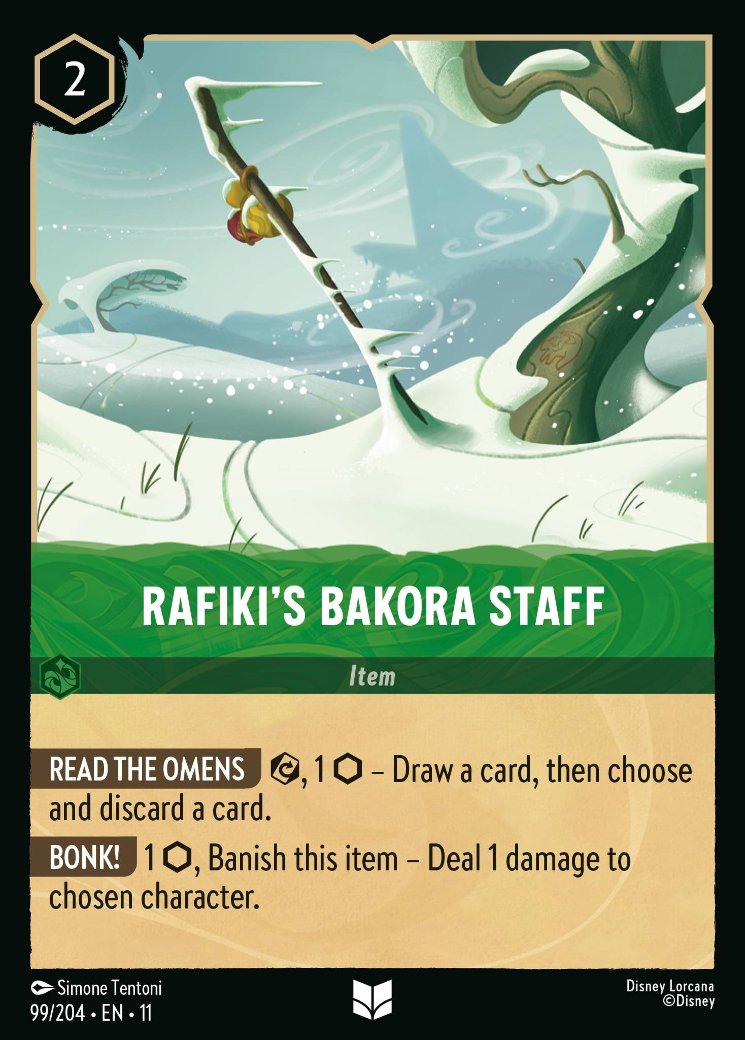 Rafiki's Bakora Staff, Winterspell · 99/204