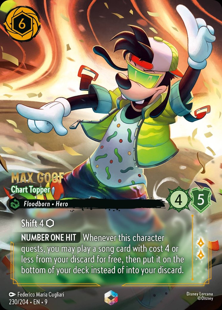 Max Goof - Chart Topper, Fabled · 230/204