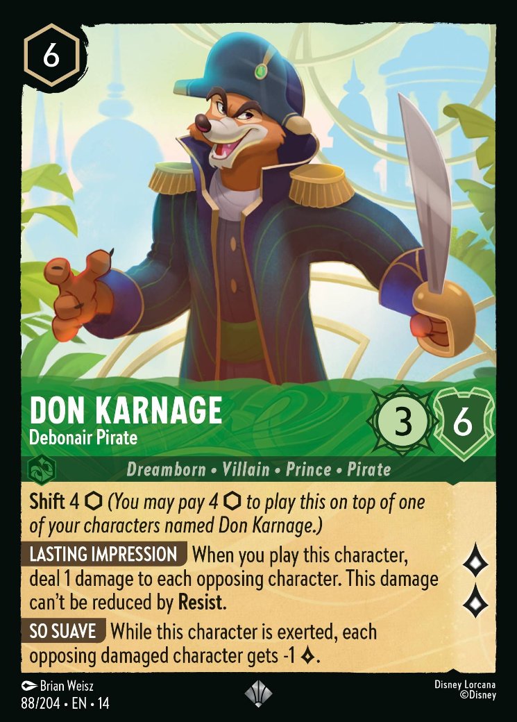 Don Karnage - Debonair Pirate, Hyperia City · 88/204